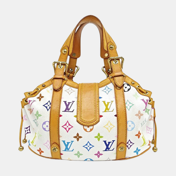 LV × TM THEDA GM Monogram Coated Canvas White