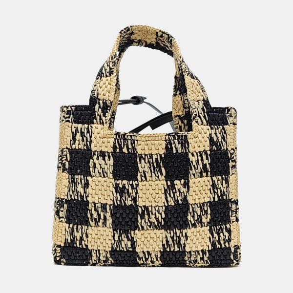 Font Tote Mini Straw Multicolor