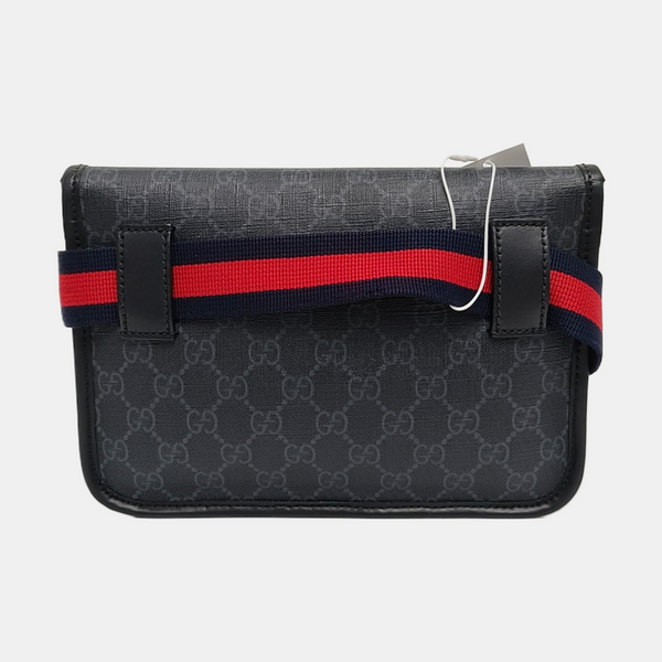 Neo Vintage Monogram Coated Canvas Black