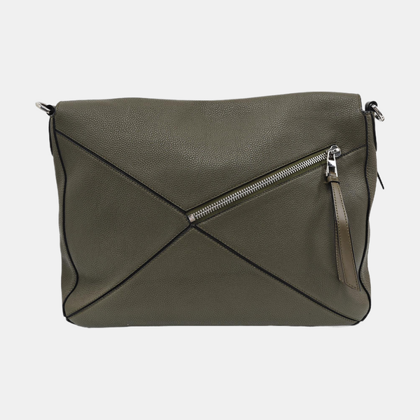 Puzzle Large Calfskin Green
