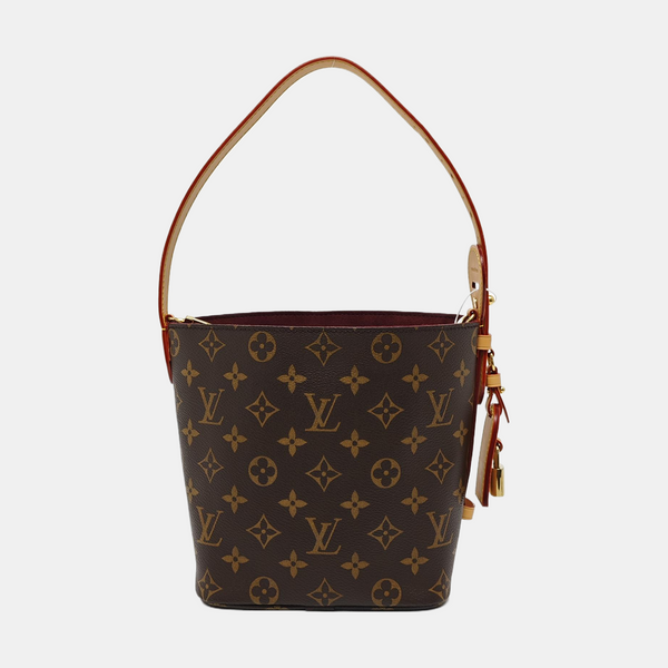 ALL IN BB Monogram Coated Canvas Brown