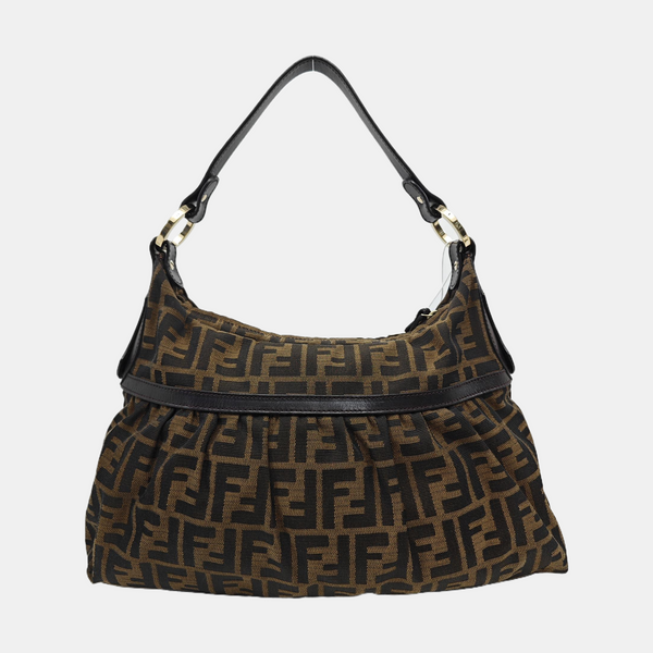 Canvas Top Handle Bag Brown