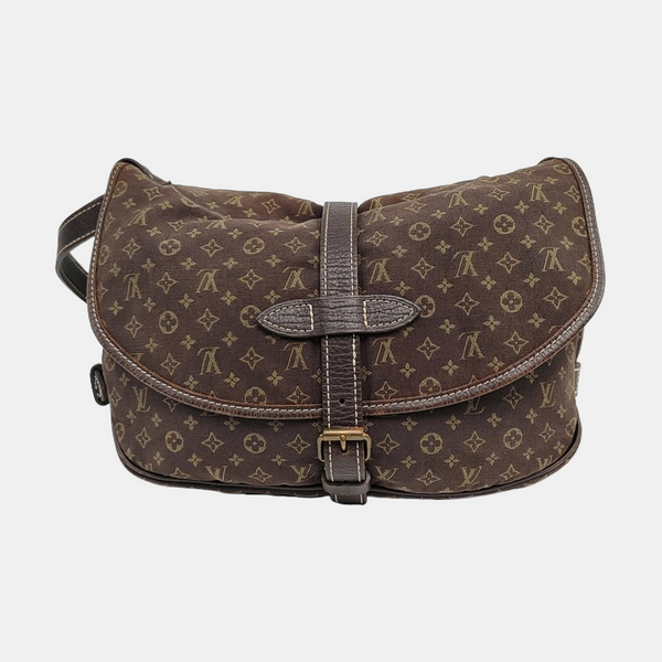 SAUMUR 28 Monogram Canvas Brown