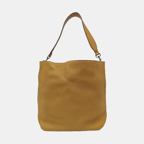 Calfskin Shoulder Bag Brown