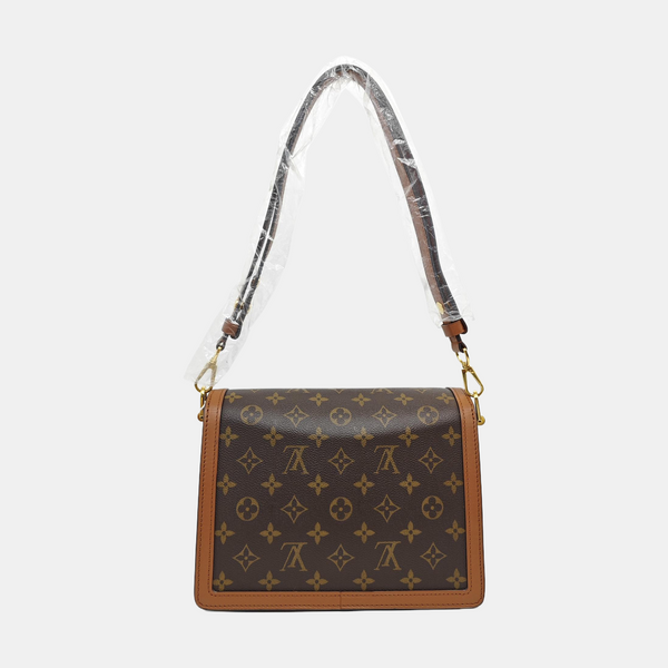 DAUPHINE MM Monogram Coated Canvas Brown
