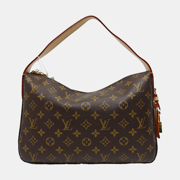 Monogram Coated Canvas Shoulder Bag Brown