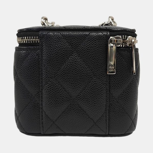 Quilted Grained Calfskin Black