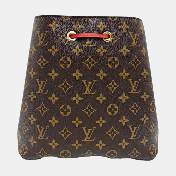 NÉONOÉ MM Monogram Coated Canvas Brown