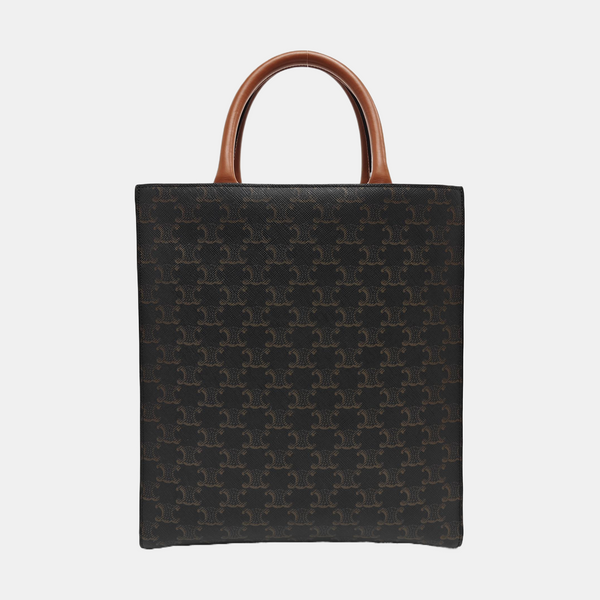 CABAS CELINE Small Coated Canvas Brown