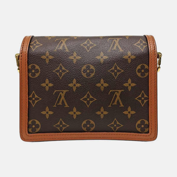 DAUPHINE Mini Monogram Coated Canvas Brown