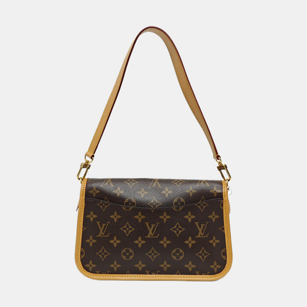 DIANE Monogram Coated Canvas Brown
