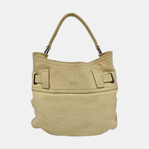 Calfskin Shoulder Bag Beige