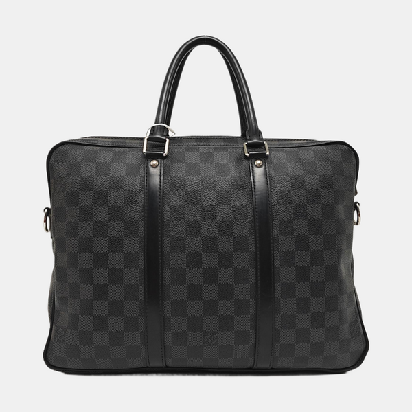 PORTE-DOCUMENTS PM Damier Graphite Coated Canvas Black