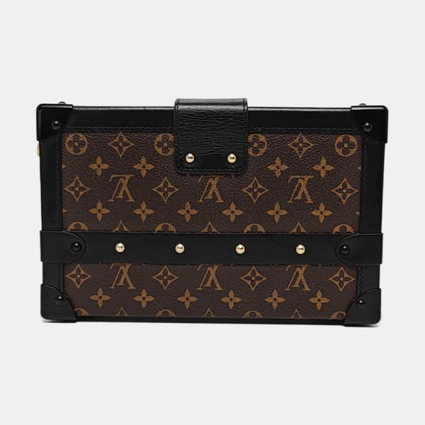 PETITE MALLE Monogram Coated Canvas Brown
