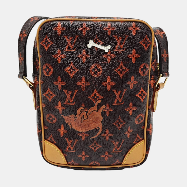 DANUBE MM Monogram Coated Canvas Brown