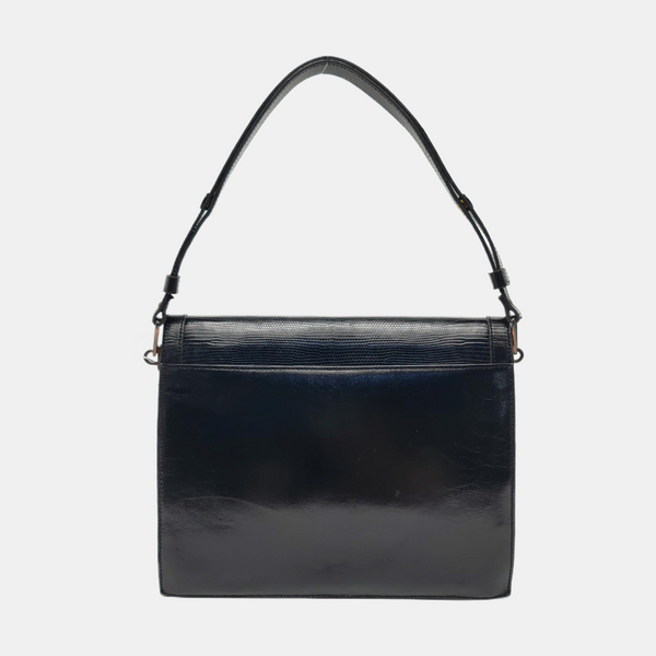 Calfskin Shoulder Bag Black