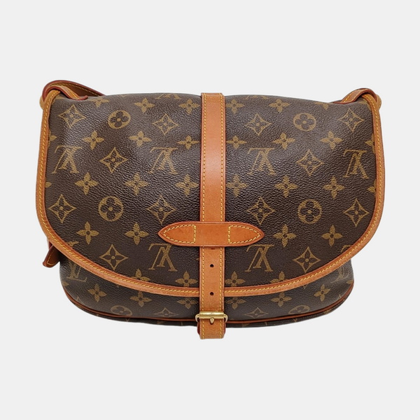 SAUMUR Monogram Coated Canvas Brown