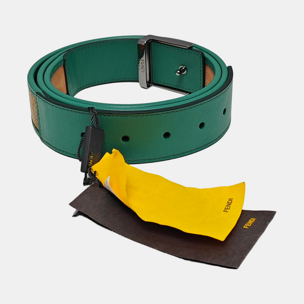 Leather Belt Green
