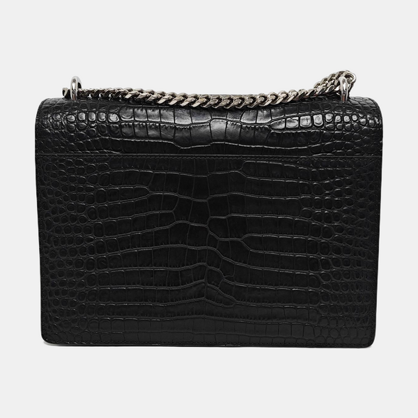 SUNSET Medium Calfskin Black