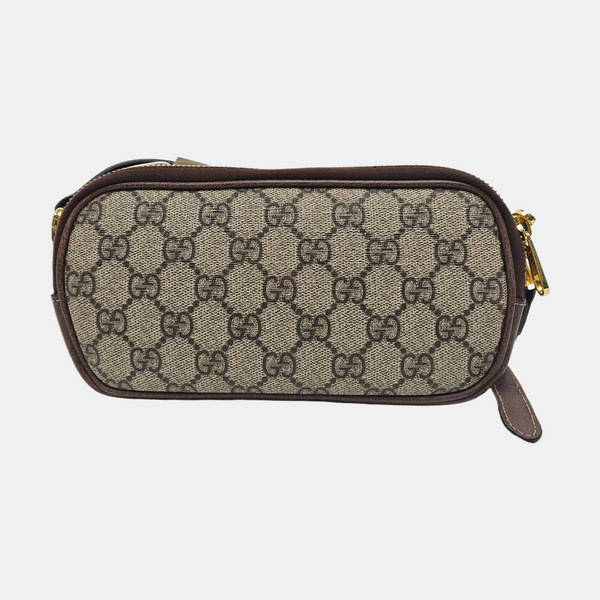 Ophidia Mini Monogram Coated Canvas Beige