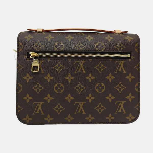 MÉTIS MM Monogram Coated Canvas Brown