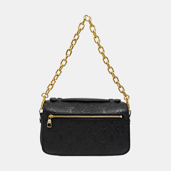 MÉTIS EAST WEST Monogram Calfskin Black