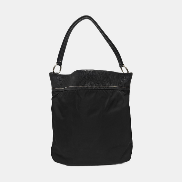 Nylon Bucket Bag Black