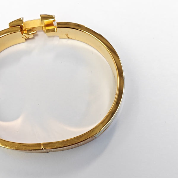 Clic H Metal Gold Bangle