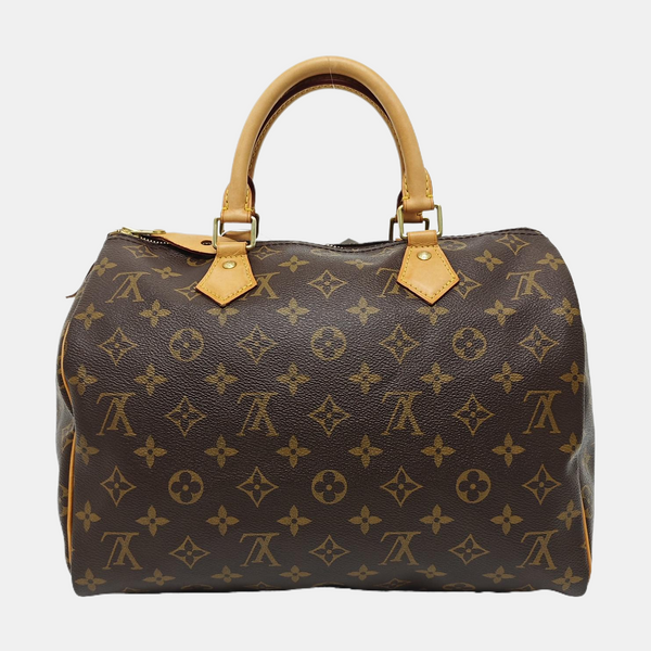 SPEEDY 30 Monogram Coated Canvas Brown