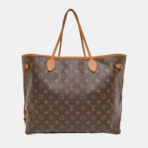 NEVERFULL GM Monogram Coated Canvas Brown