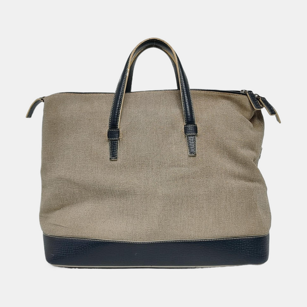 Fabric Top Handle Bag Gray