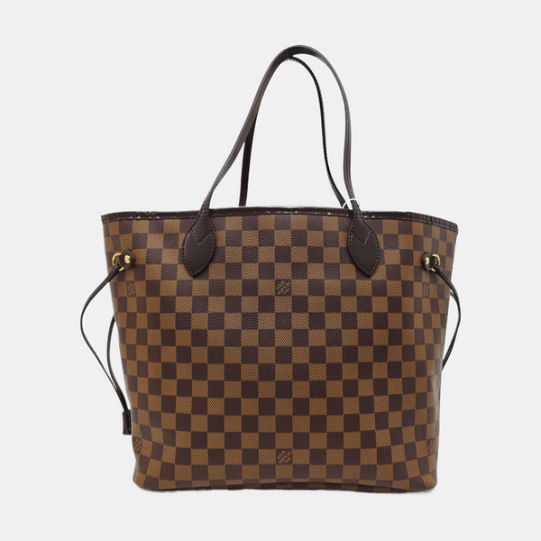 NEVERFULL MM Damier Ebene Coated Canvas Brown