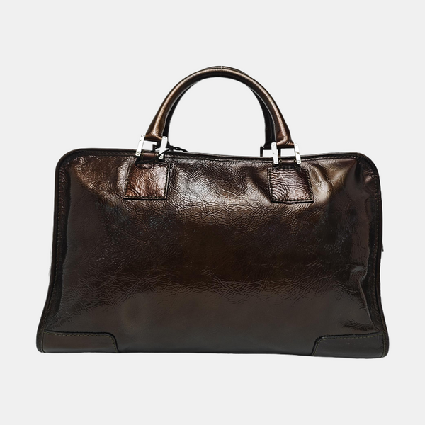 Amazona Patent Leather Brown
