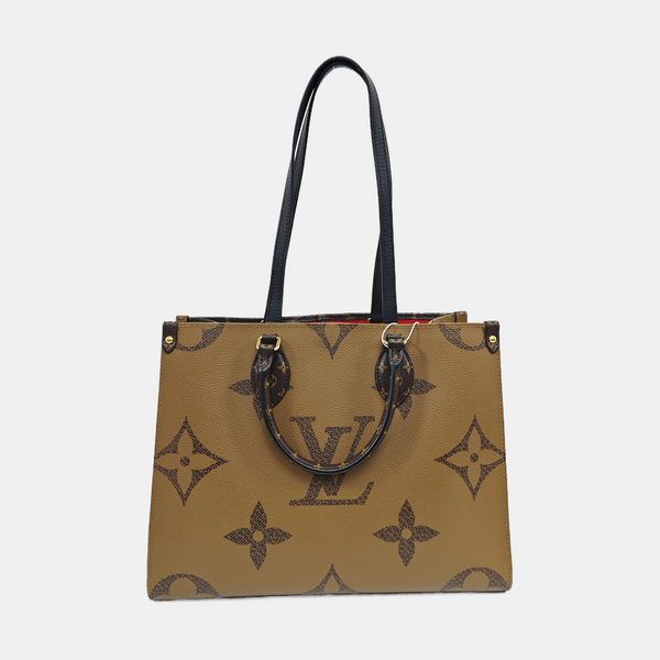 ONTHEGO MM Monogram Coated Canvas Brown