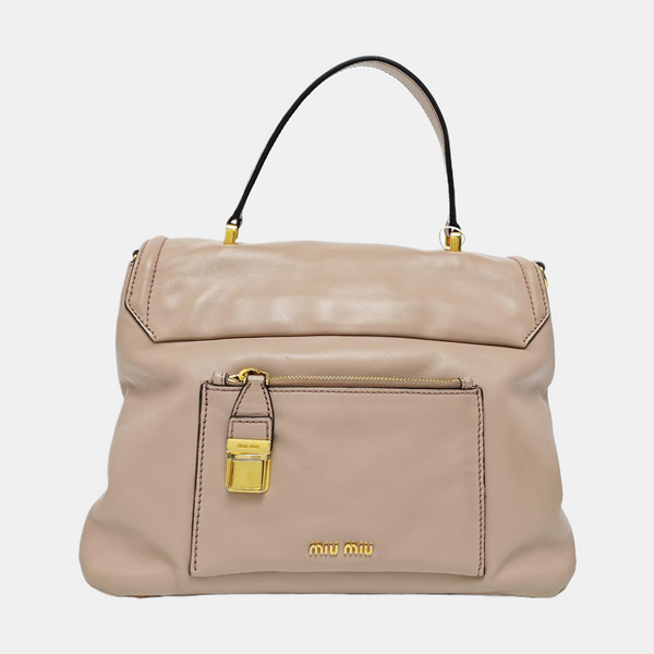 Calfskin Tote Bag Medium Pink