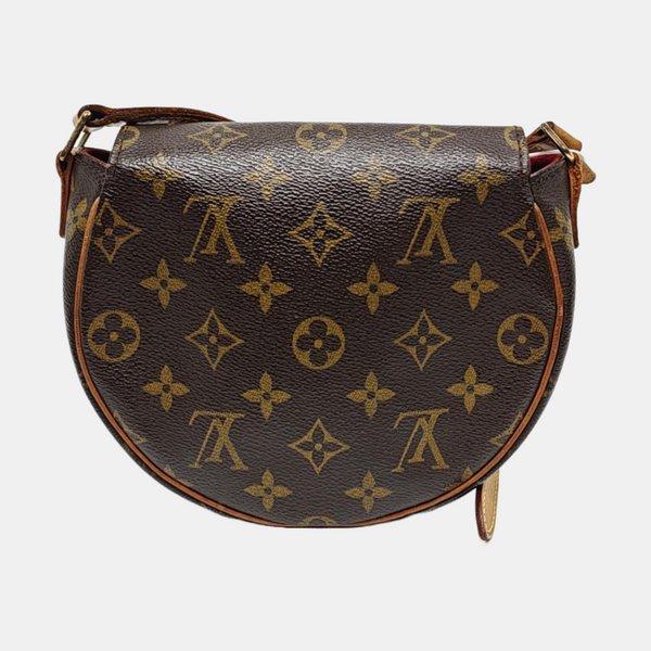 TAMBOURINE Monogram Coated Canvas Brown
