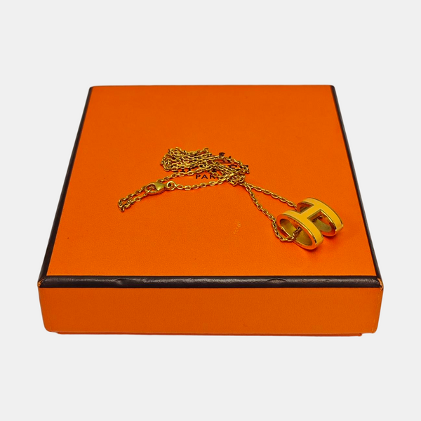 Pop H Metal Gold Necklace