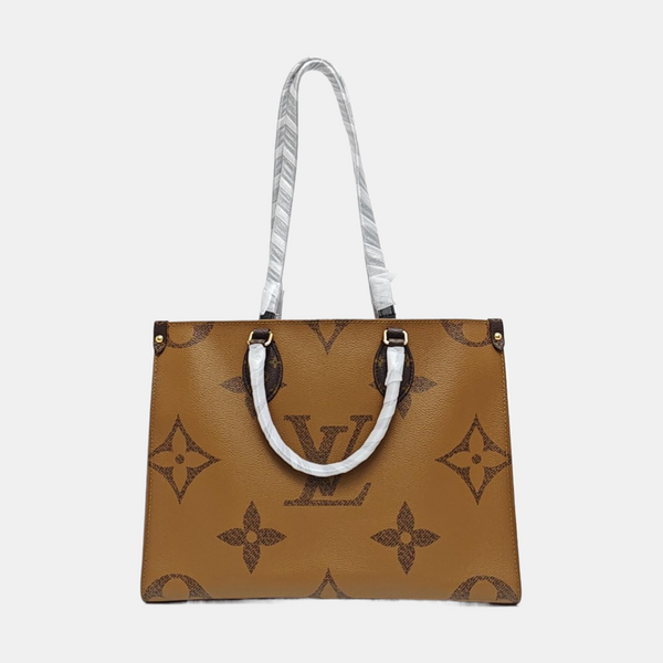 ONTHEGO MM Monogram Coated Canvas Brown