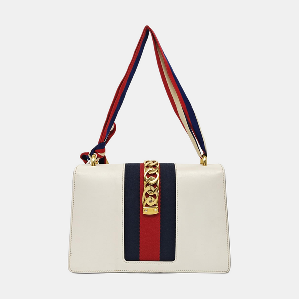 Sylvie Small Calfskin White