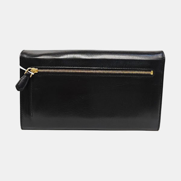 Leather Clutch Black