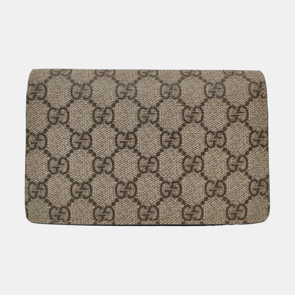 Dionysus Super Mini Monogram Coated Canvas Beige