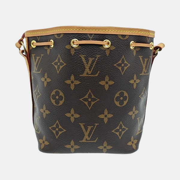 NÉONOÉ Nano Monogram Coated Canvas Brown
