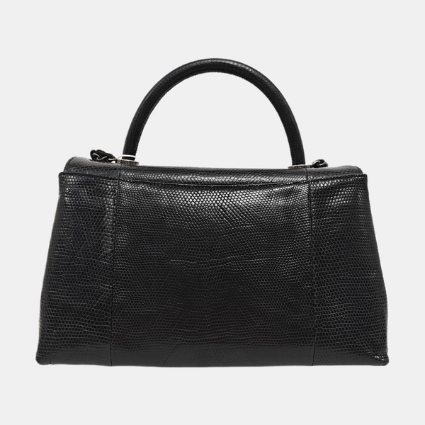 COCO HANDLE Medium Lizard Black