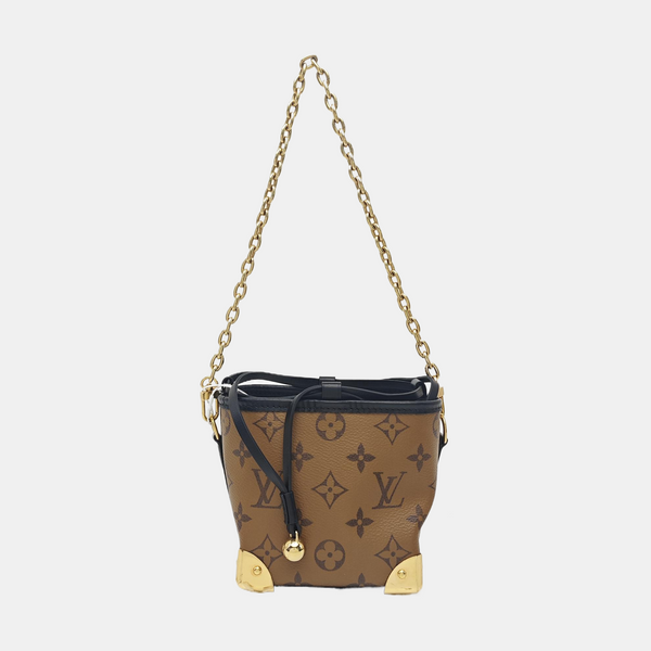NOÉ PURSE LV CHARMS Monogram Coated Canvas Brown
