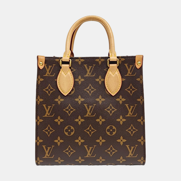 SAC PLAT BB Monogram Coated Canvas Brown