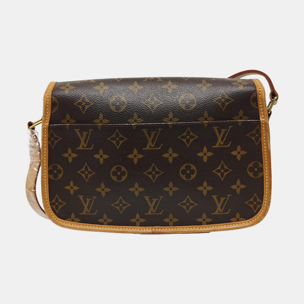SOLOGNE PM Monogram Coated Canvas Brown
