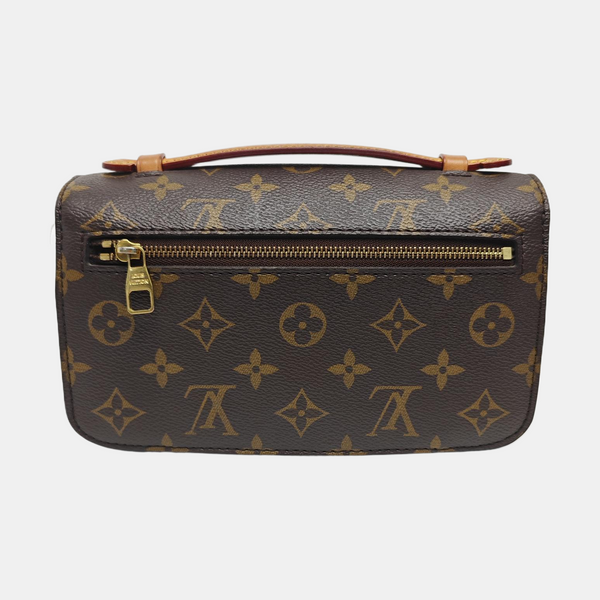 MÉTIS EAST WEST Monogram Coated Canvas Brown