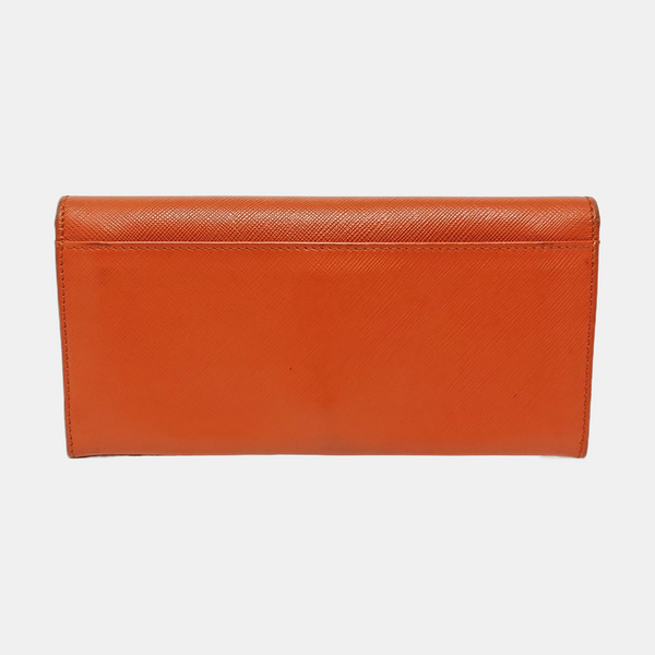 Vara Calfskin Orange Wallet