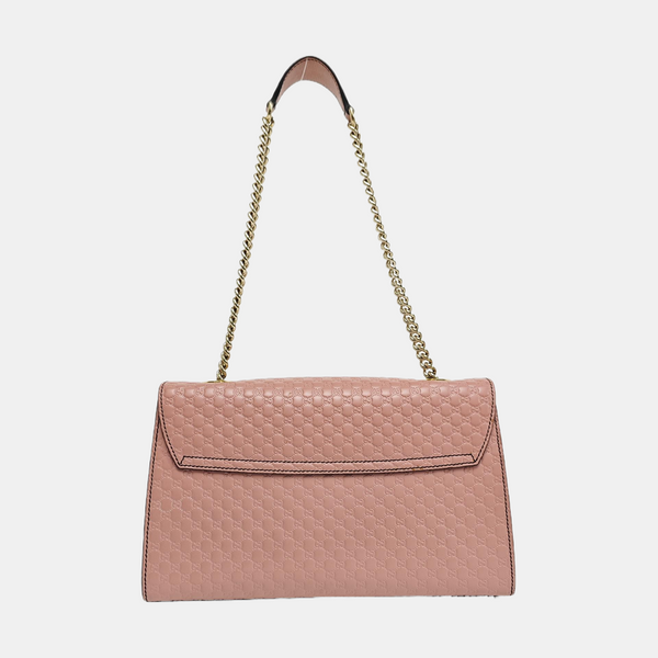 Emily Chain Monogram Calfskin Pink