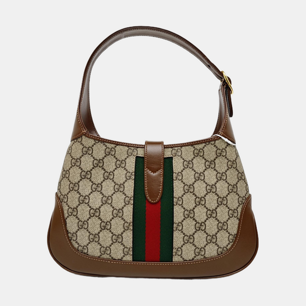 Jackie 1961 Small Monogram Coated Canvas Beige